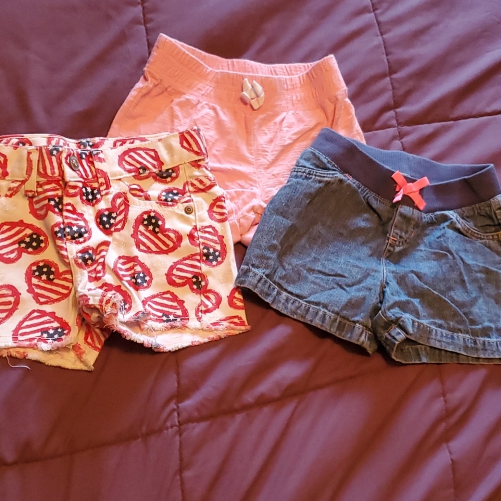 Lot of Little Girls Shorts Size 6X jumping beans & sonoma